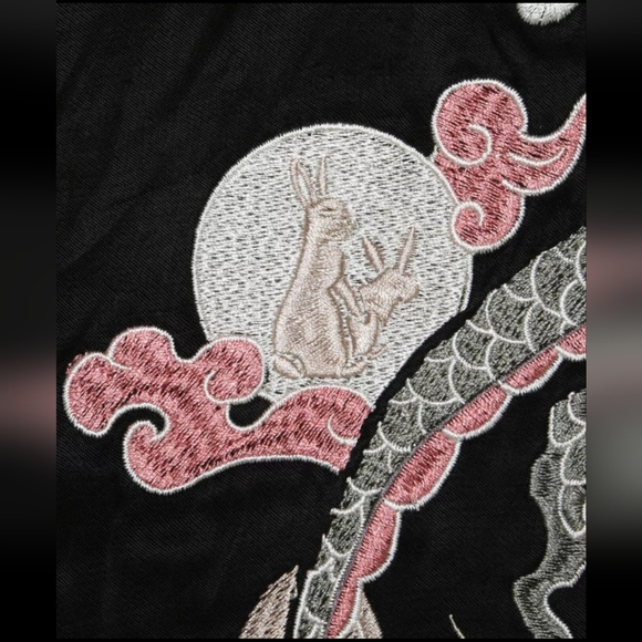 FR2 Rabbits Dragon Sukajan Embroidery Reversible Souvenir Jacket Japan Designer - Picture 7 of 11